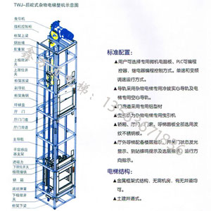 济南传菜电梯安装示意图